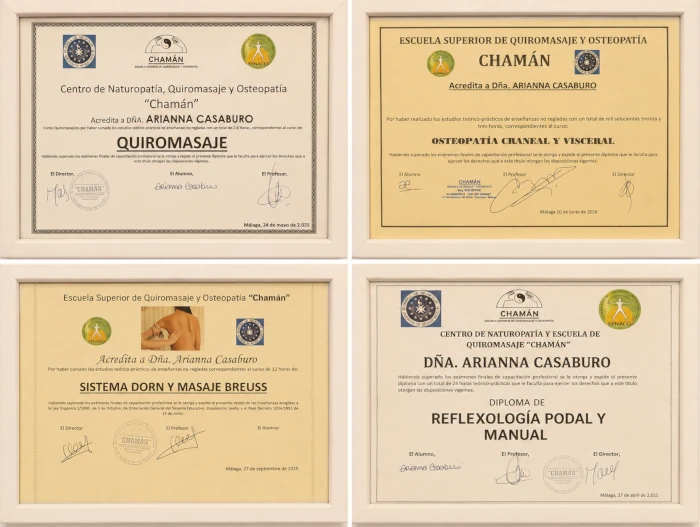 sports massage therapist in Tarifa certificates